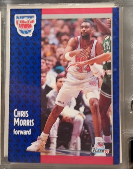 1991-92 Fleer #133 Chris Morris — front