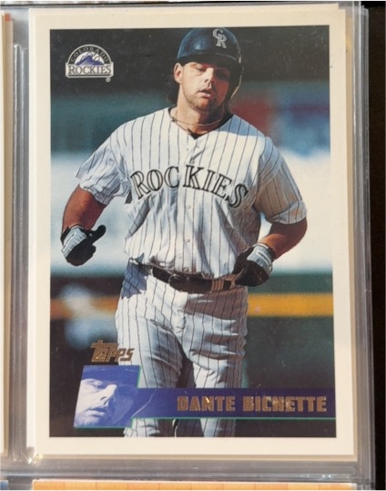 1996 Topps #195 Dante Bichette — front