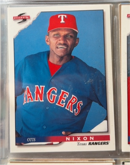 1996 Score #113 Otis Nixon — front