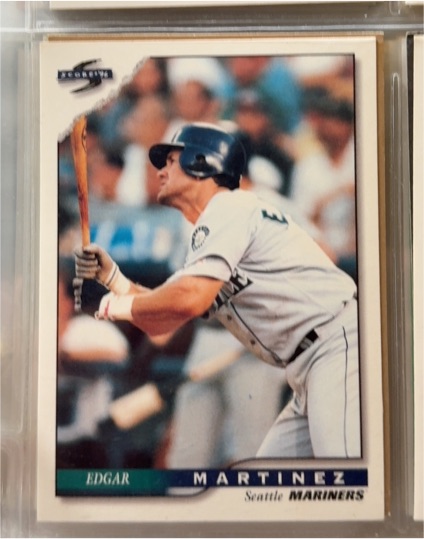 1996 Score Dugout Collection #77 Edgar Martinez — front