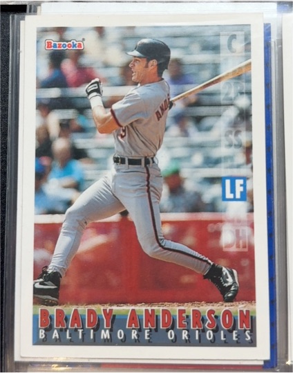 1995 Topps Bazooka #84 Brady Anderson — front