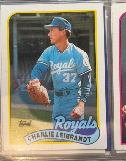 1989 Topps #301 Charlie Leibrandt — front