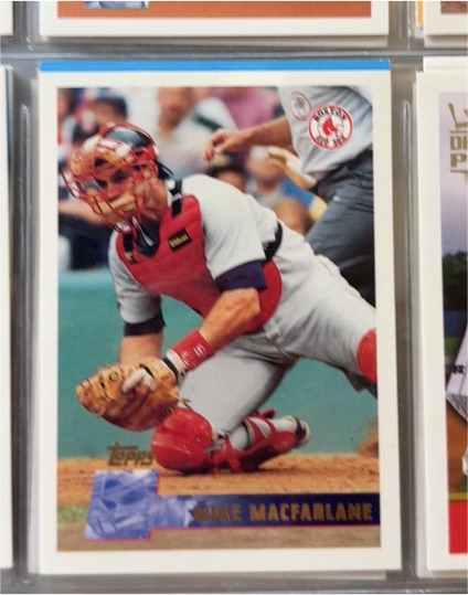 1996 Topps #33 Mike Macfarlane — front