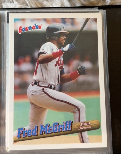1996 Topps Bazooka #109 Fred McGriff — front