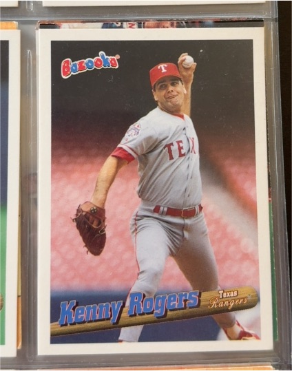 1996 Topps Bazooka #22 Kenny Rogers — front