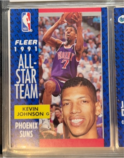 1991-92 Fleer #210 Kevin Johnson — front
