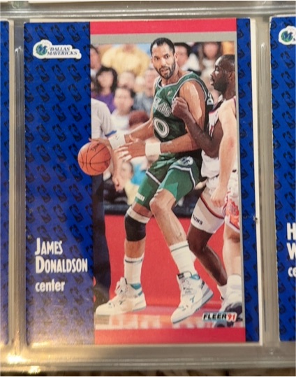1991-92 Fleer #44 James Donaldson — front