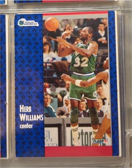 1991-92 Fleer #48 Herb Williams — front