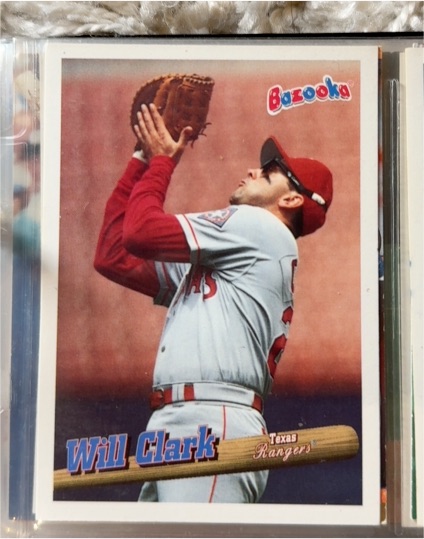 1996 Topps Bazooka #43 Will Clark — front