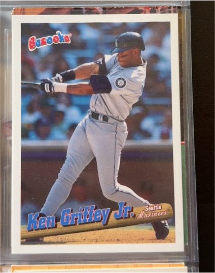 1996 Topps Bazooka #1 Ken Griffey Jr. — front