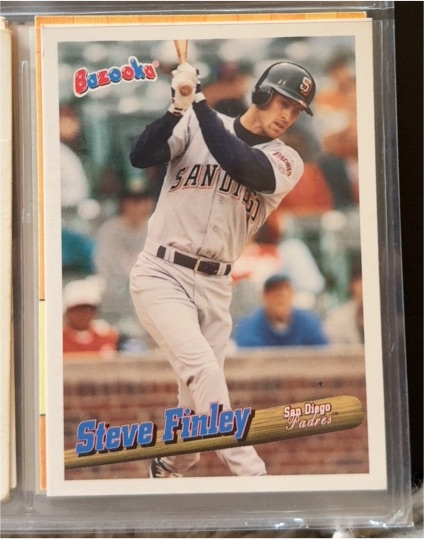 1996 Topps Bazooka Steve Finley — front
