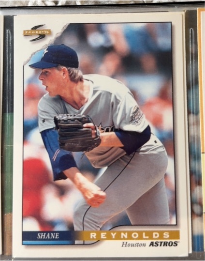 1996 Score #212 Shane Reynolds — front