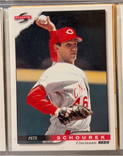 1996 Score #190 Pete Schourek — front