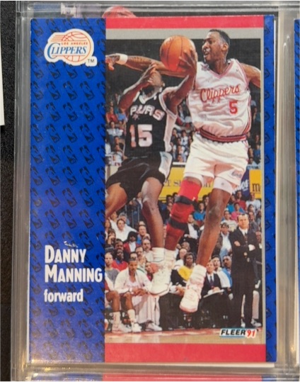 1991-92 Fleer #92 Danny Manning — front