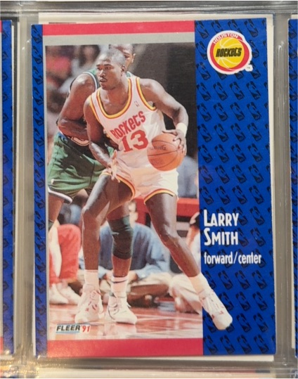 1991-92 Fleer #79 Larry Smith — front