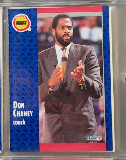 1991-92 Fleer #73 Don Chaney Houston Rockets — front