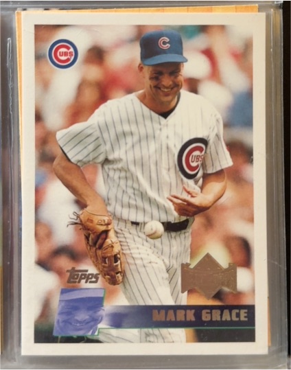 1996 Topps #55 Mark Grace — front