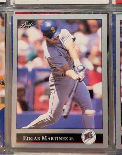 1992 Leaf #197 Edgar Martinez — front