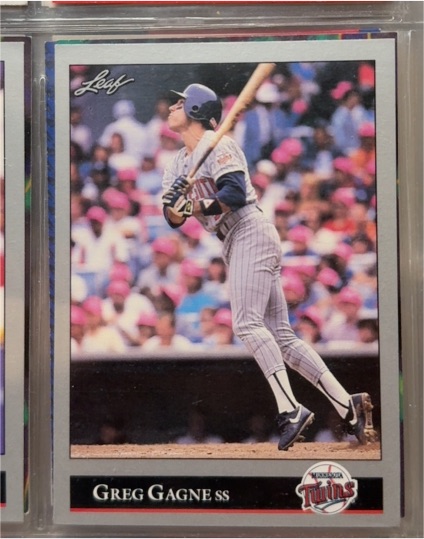 1992 Leaf Greg Gagne # not visible — front