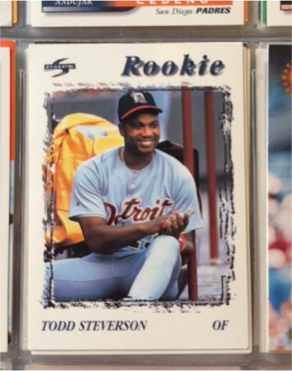 1996 Score #244 Todd Steverson — front