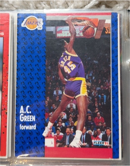 1991-92 Fleer #99 A.C. Green — front