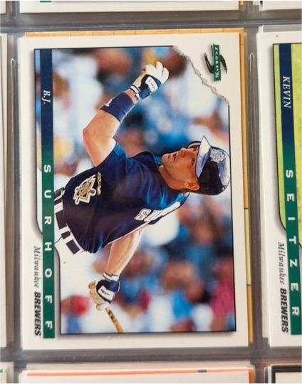 1996 Score #54 B.J. Surhoff — front