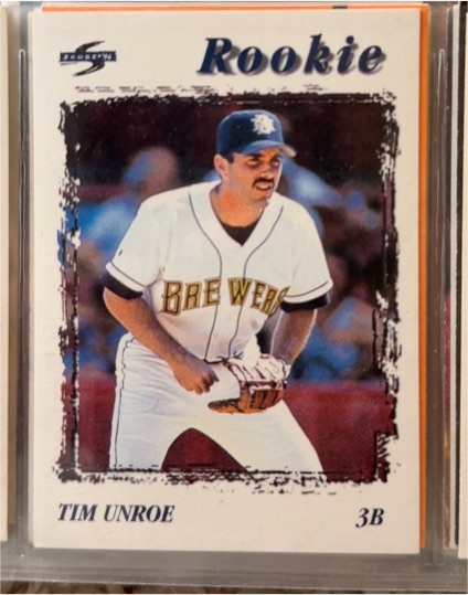 1996 Score #222 Tim Unroe — front