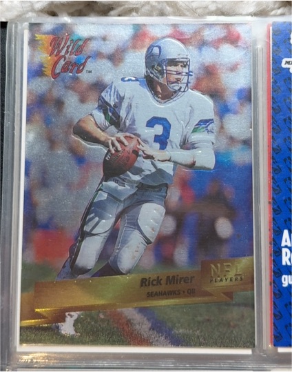 1993 Wild Card Superchrome #245 Rick Mirer — front
