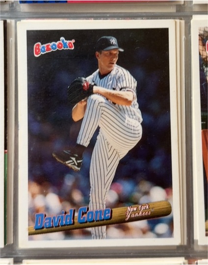 1996 Topps Bazooka #58 David Cone — front