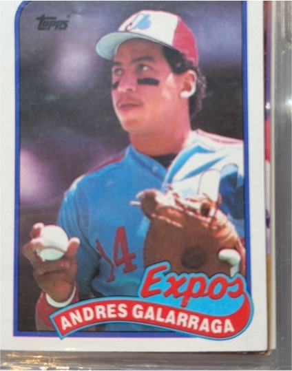 1989 Topps #590 Andres Galarraga — front