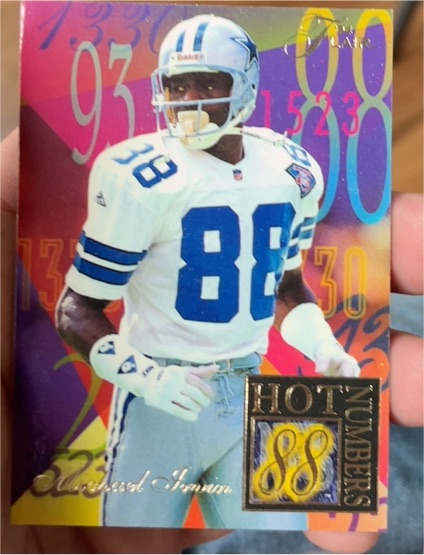 1994 Fleer Flair Hot Numbers #6 Michael Irvin — front
