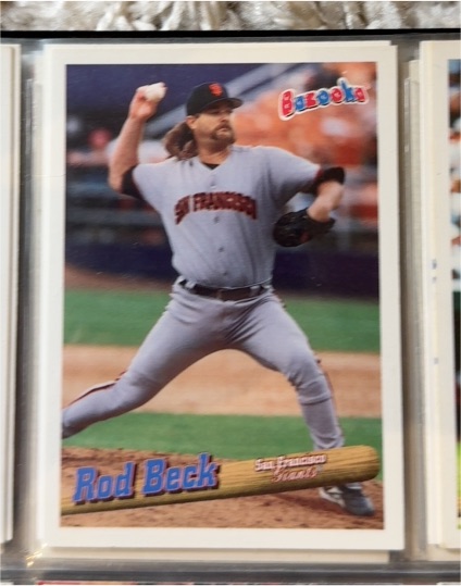 1996 Topps Bazooka #56 Rod Beck — front