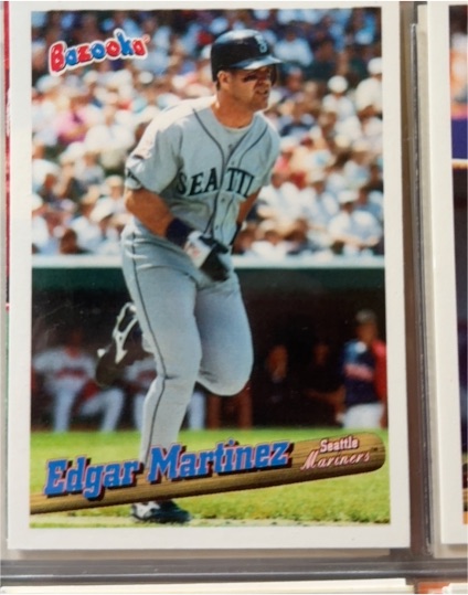 1996 Topps Bazooka #100 Edgar Martinez — front