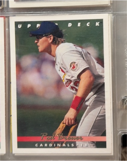 1993 Upper Deck #381 Rod Brewer — front