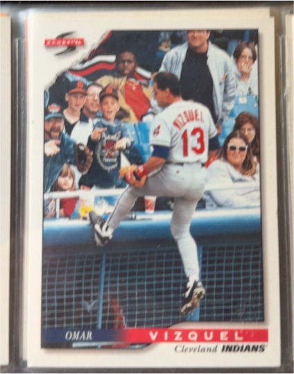 1996 Score #207 Omar Vizquel — front