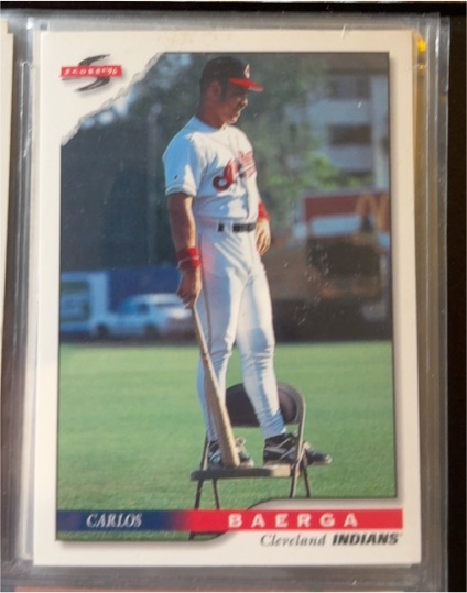 1996 Score #15 Carlos Baerga Cleveland Indians — front