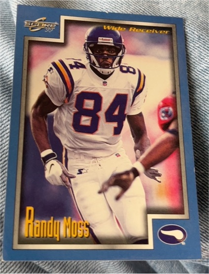 1999 Score #1 Randy Moss — front