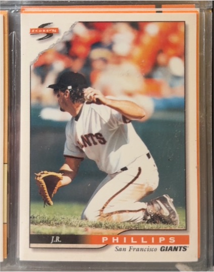 1996 Score #119 J.R. Phillips — front