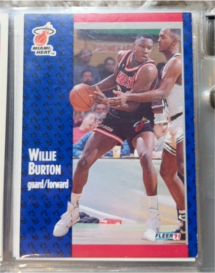 1991-92 Fleer #105 Willie Burton — front