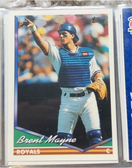 1994 Topps #38 Brent Mayne — front