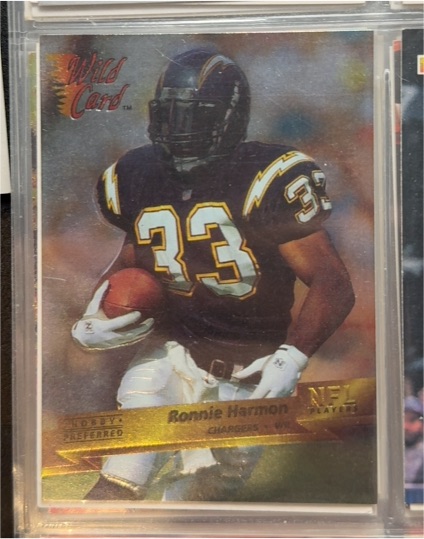 1993 Wild Card #61 Ronnie Harmon — front