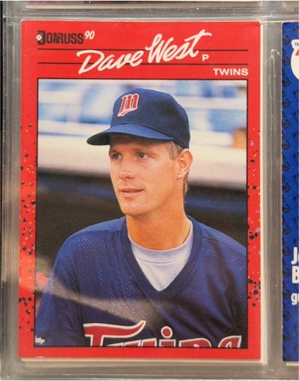 1990 Donruss #387 Dave West — front