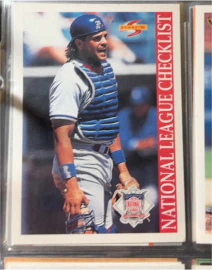 1996 Score #270 National League Checklist Mike Piazza — front
