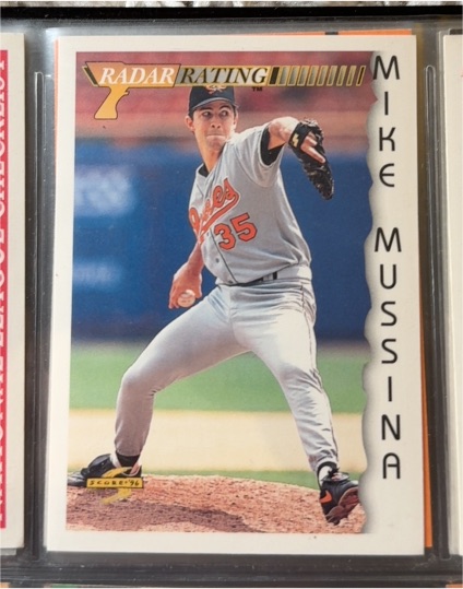 1994 Score #7 Mike Mussina — front
