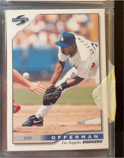 1996 Score #172 Jose Offerman — front