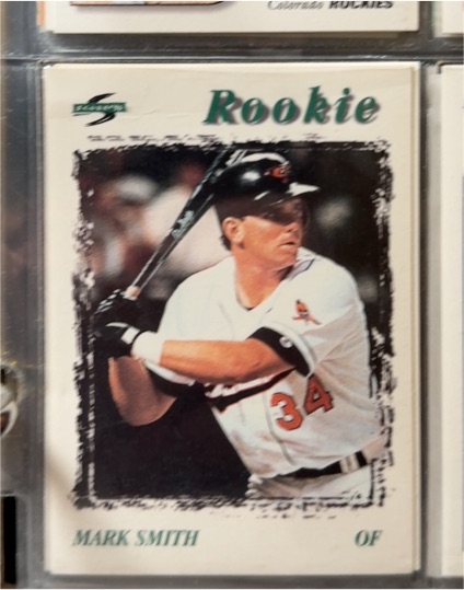 1996 Score Dugout Collection #105 Mark Smith Rookie — front