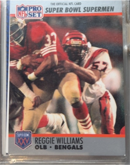 1990 Pro Set Super Bowl XXV #135 Reggie Williams — front
