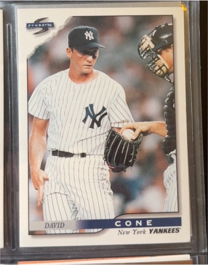 1996 Score #176 David Cone — front