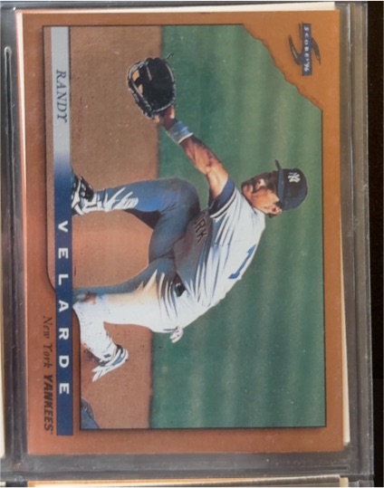 1996 Score #55 Randy Velarde — front