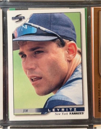 1996 Score #181 Jim Leyritz New York Yankees — front